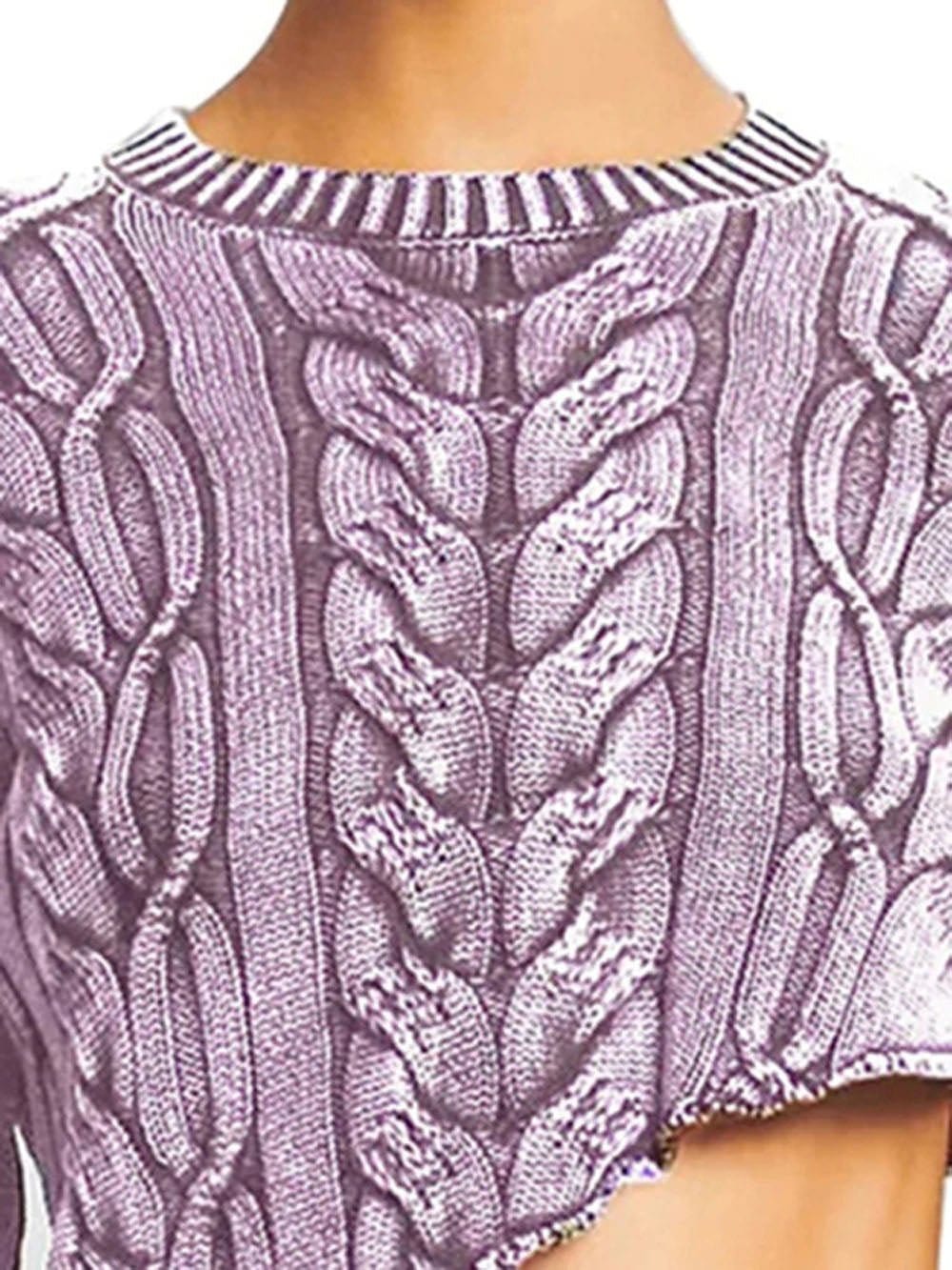 Knit Pullover Sweater - Fashionpara