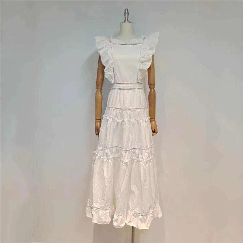 KittenAlarm - Nora Pleated Cap Sleeves Maxi Dress