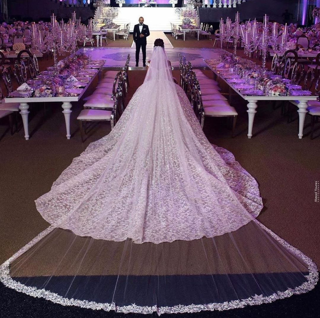 Of-the-Shoulder Wedding Dress Ball Gown With Lace Appliques - Fashionpara