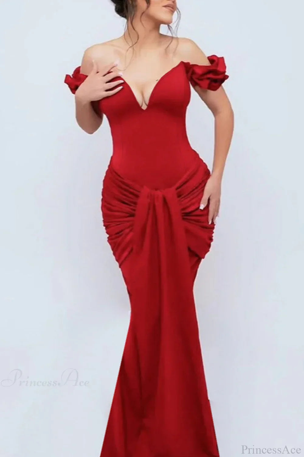 Off Shoulder Sweetheart Mermaid Gown 3
