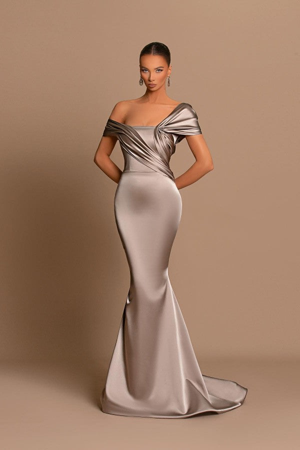 Off-the-Shoulder Prom Dress Long Mermaid - Fashionpara