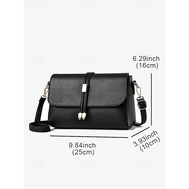 Burgundy Bags in Crossbody Leather Black Faux and