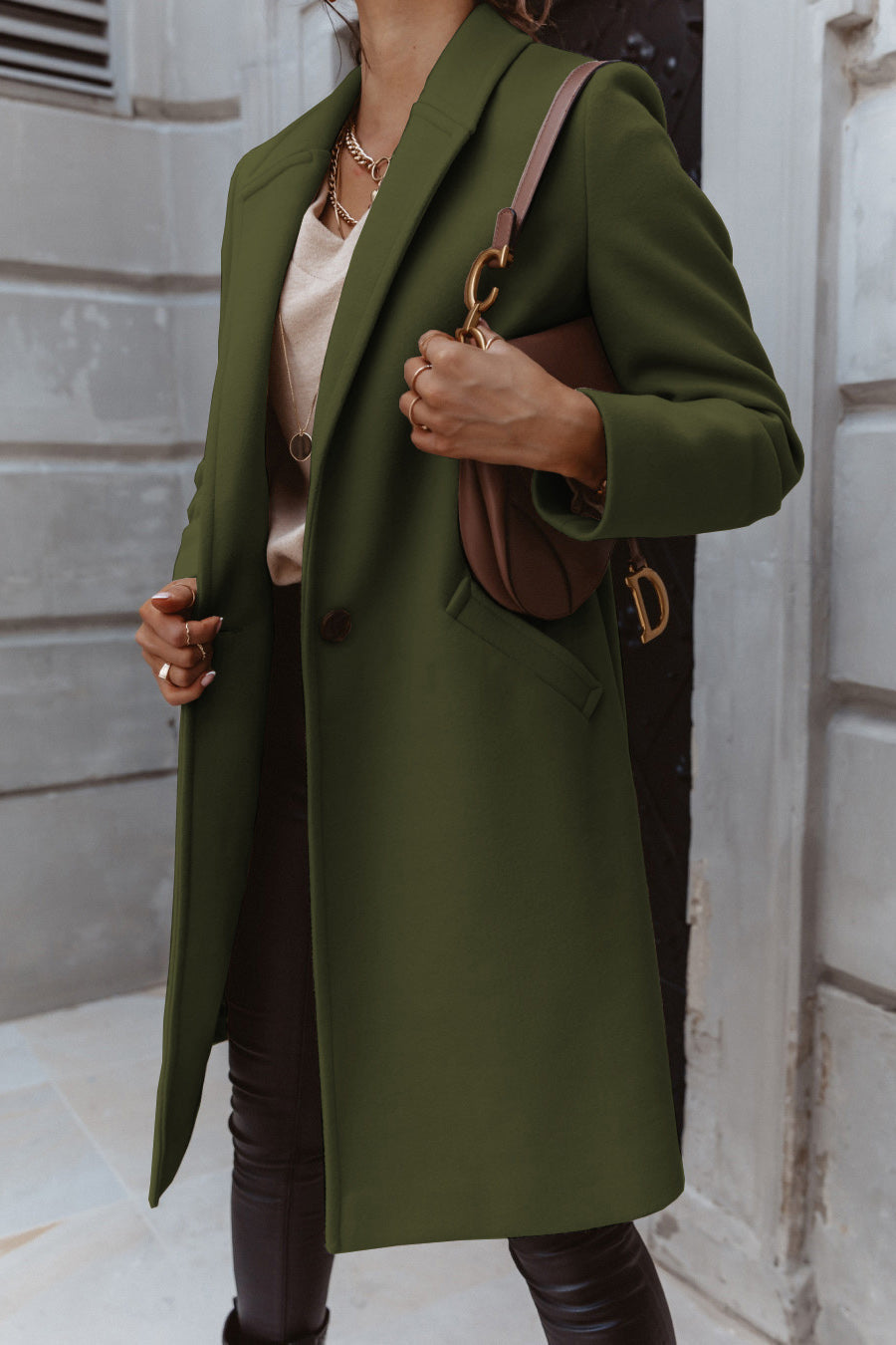 On The List Burgundy Coat