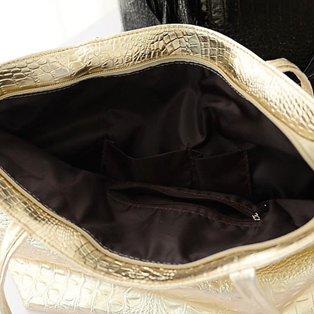 Shoulder Leather Tote Nylon PU Bag Outdoor