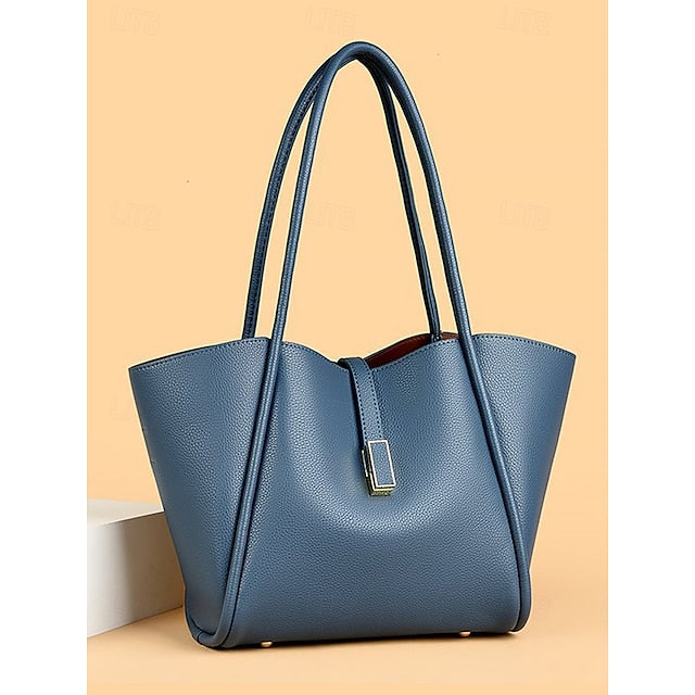 Green Bag Faux Leather Tote