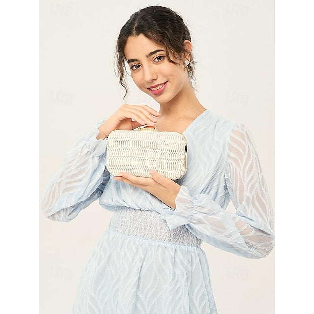 Clutch Bag Wristlet Leather Evening PU Party