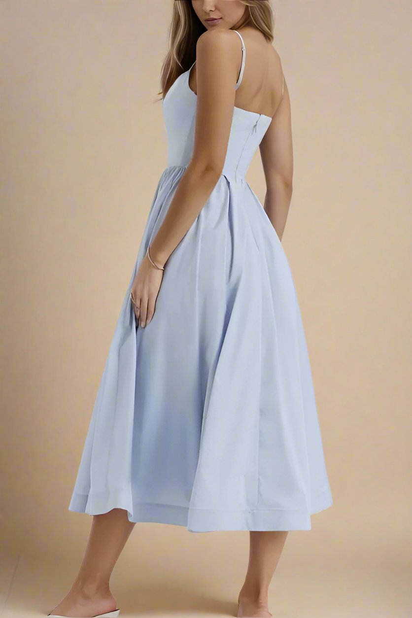 Paloma Bodycon Midi Dress - Baby Blue - Fashionpara