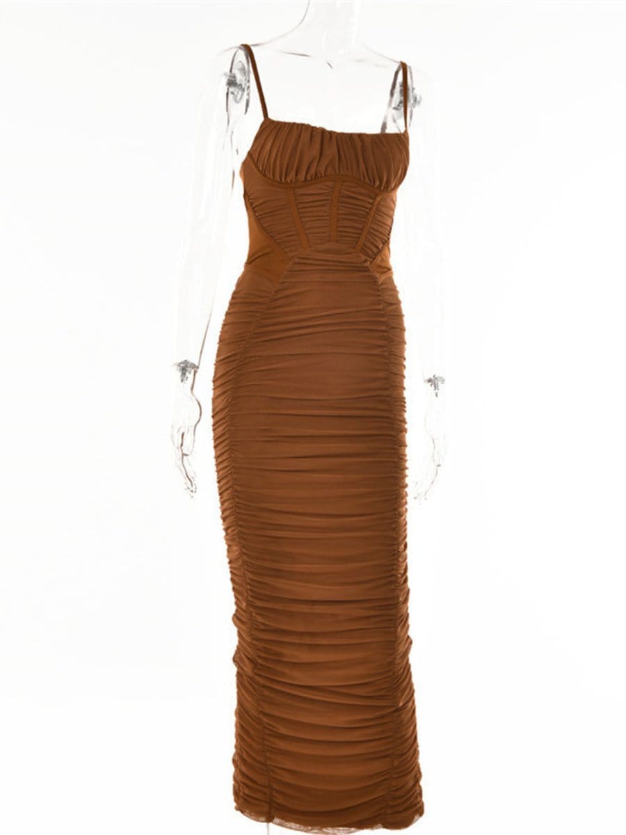 Backless Maxi Dress - Fashionpara