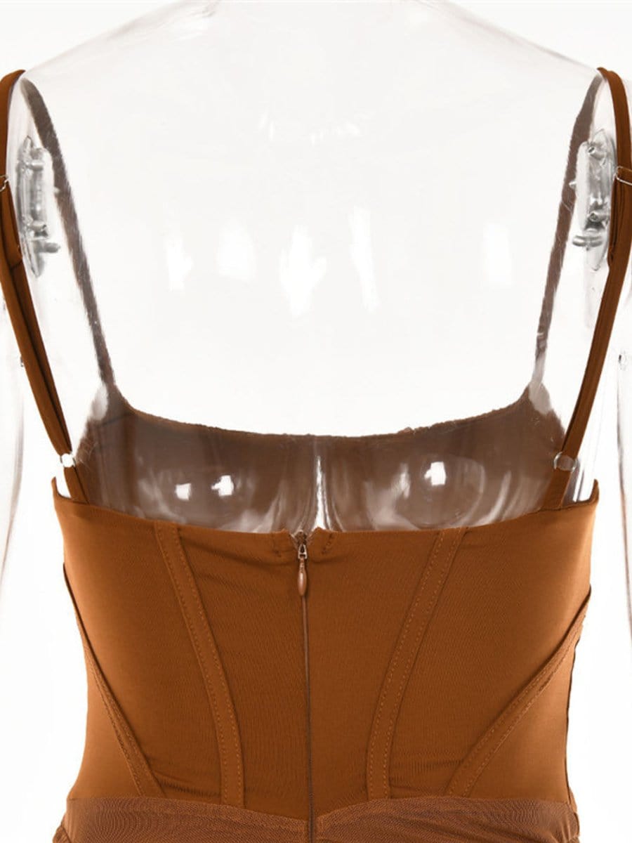 Backless Maxi Dress - Fashionpara