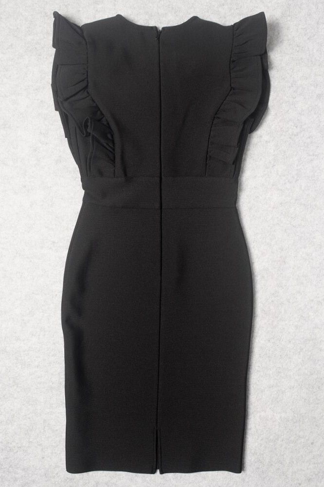 Phoebe Bodycon Dress - Classic Black - Fashionpara