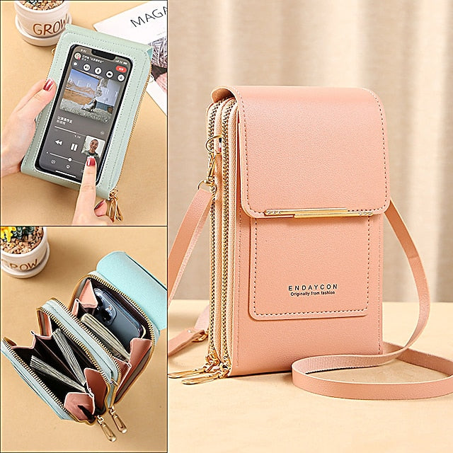 Phone Mobile Bag Crossbody Wallet Purse Coin