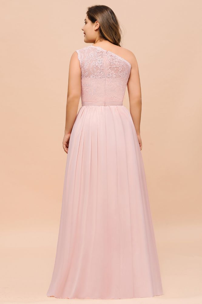 Plus Size Sleeveless aline Bridesmaid Dress Long Side Split Wedding Party Dress