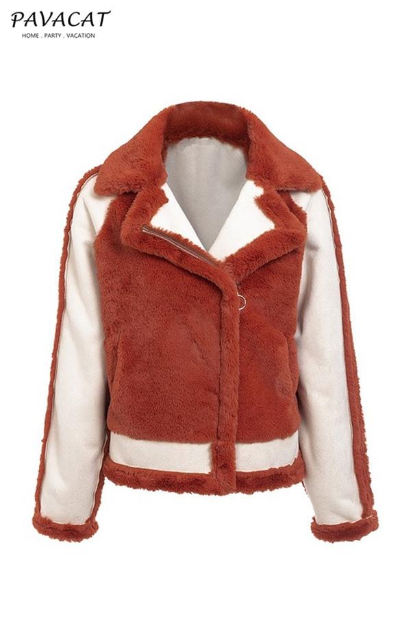 Luxurious Plush Faux Fur Zipper Jacket for Cozy Style