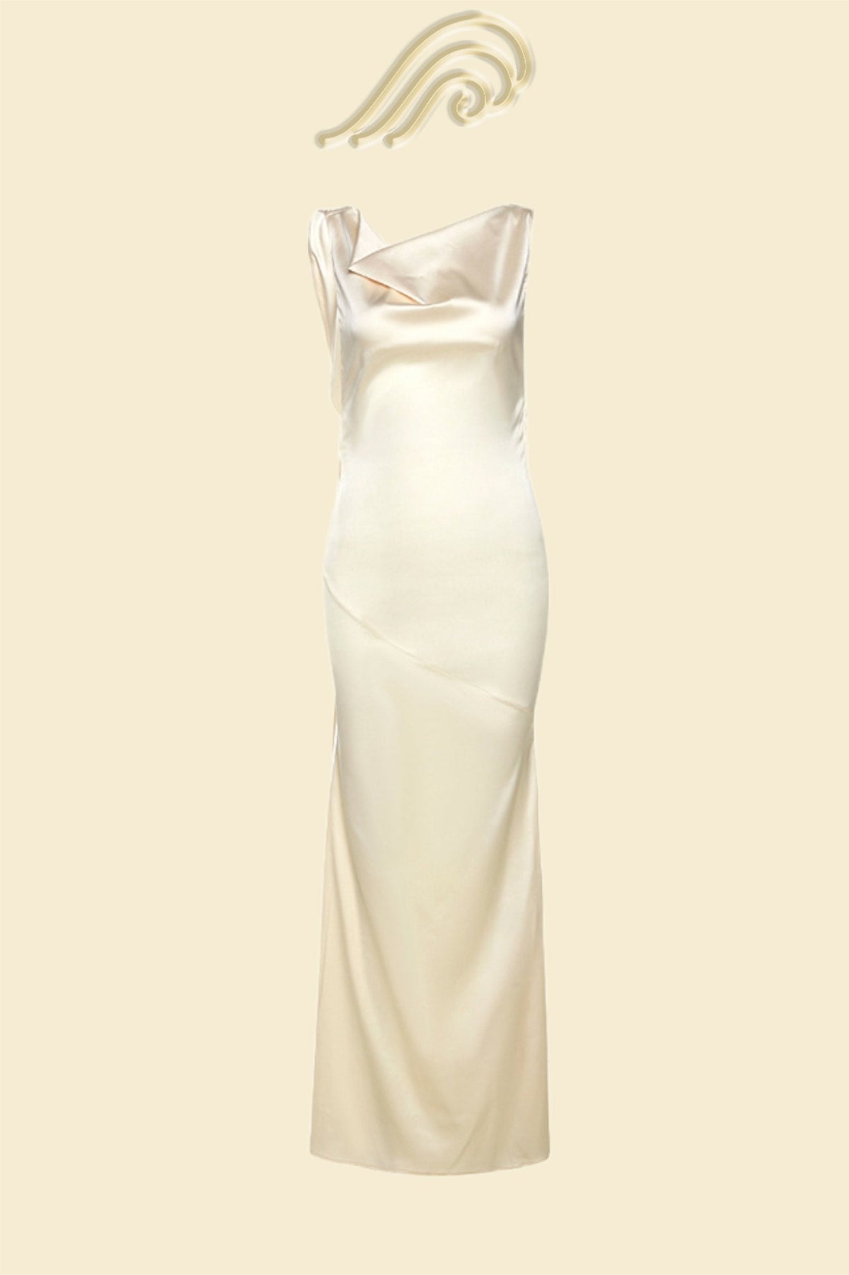 Tamara Cowlies Backless Satin Maxi Dress - View 9
