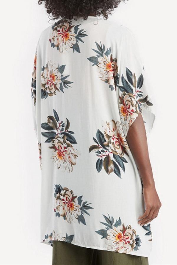 Short Sleeve Printed Cardigan Jacket for Effortless Style