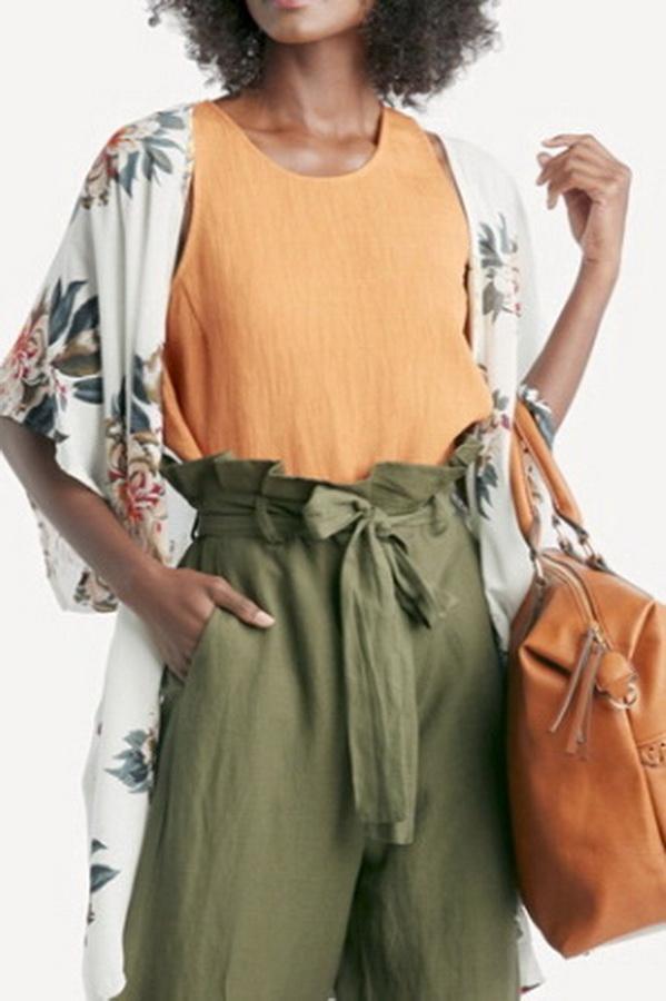 Short Sleeve Printed Cardigan Jacket for Effortless Style