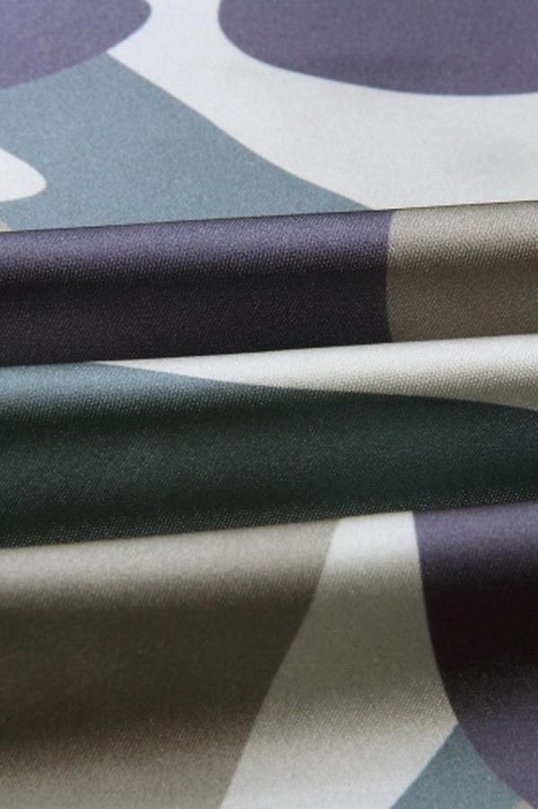 Printed Off-shoulder Slim Sleeveless T-shirt