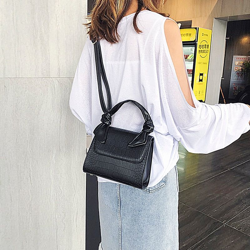 Murano Crocodile Embossed Crossbody Bag