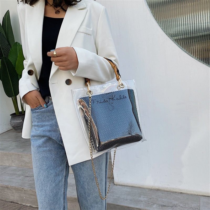 Orbeetle Chain Straw Clear Bag