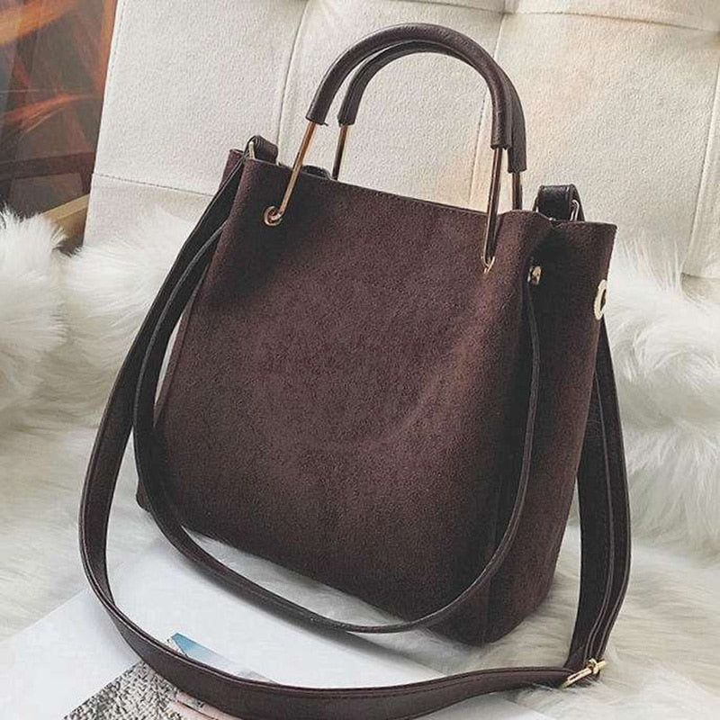 Kavaya Suede Shoulder Bag