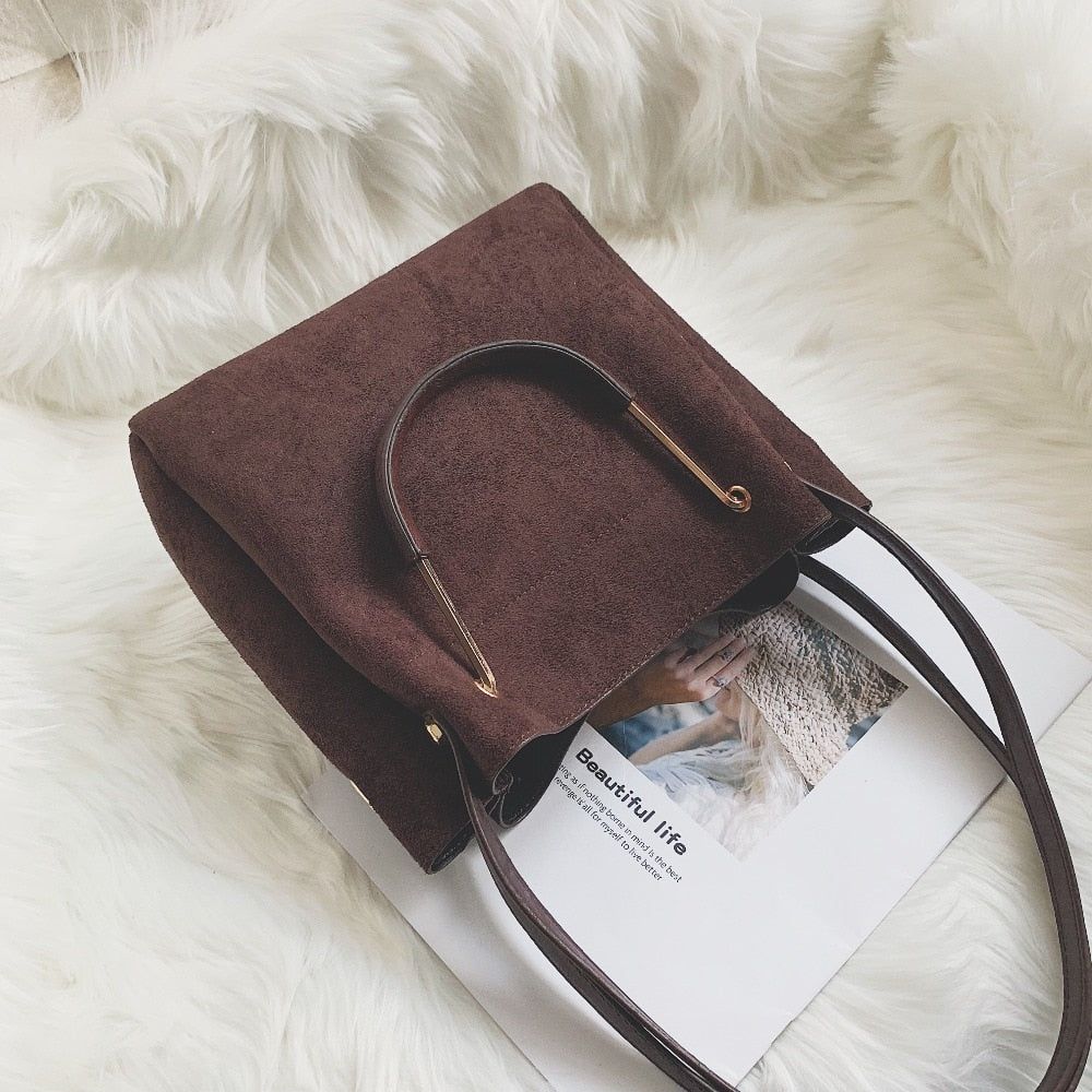 Kavaya Suede Shoulder Bag