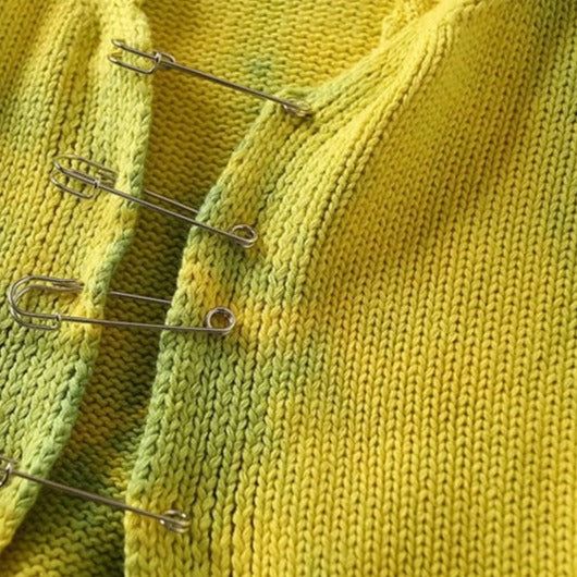Time For Fun Safety Pin Knitted Cardigan 19
