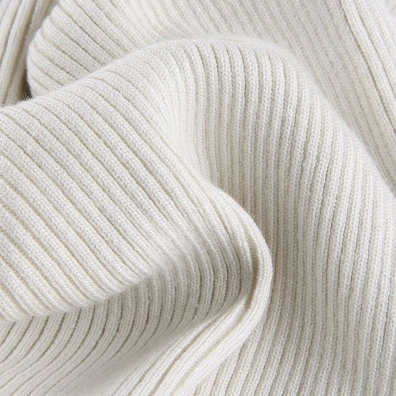 Style Sense Knitted Turtleneck Crop Top Sweater 8