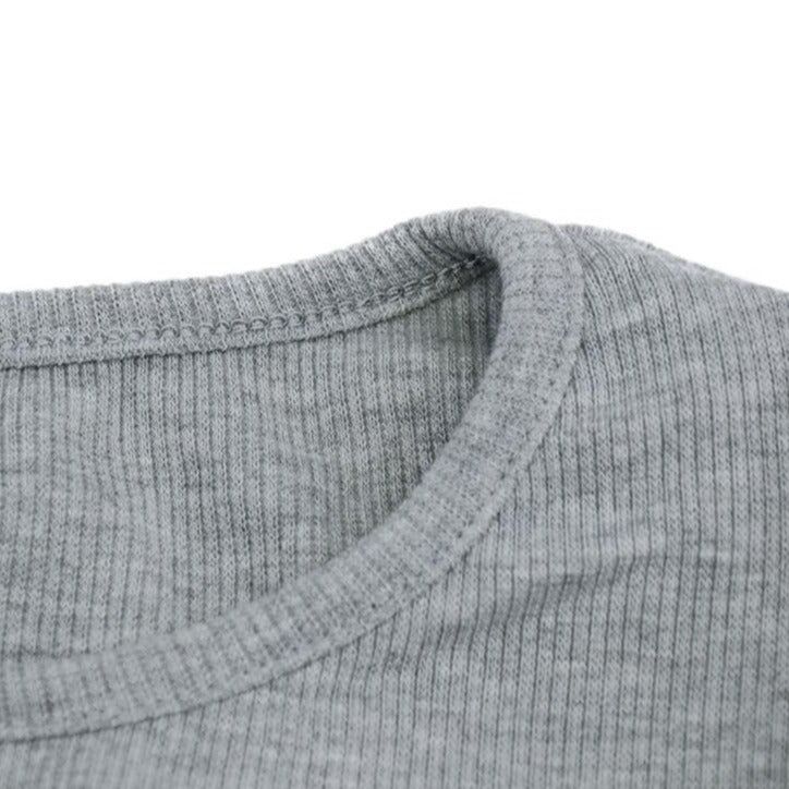 Isolde Ribbed Long Sleeve Casual Mini Dress