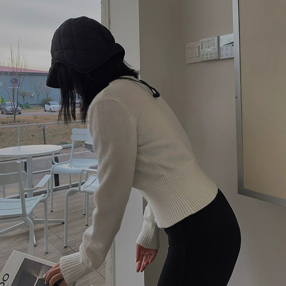 Stylish Orro Shop Short Solid Knit Cardigan for Versatile Wear