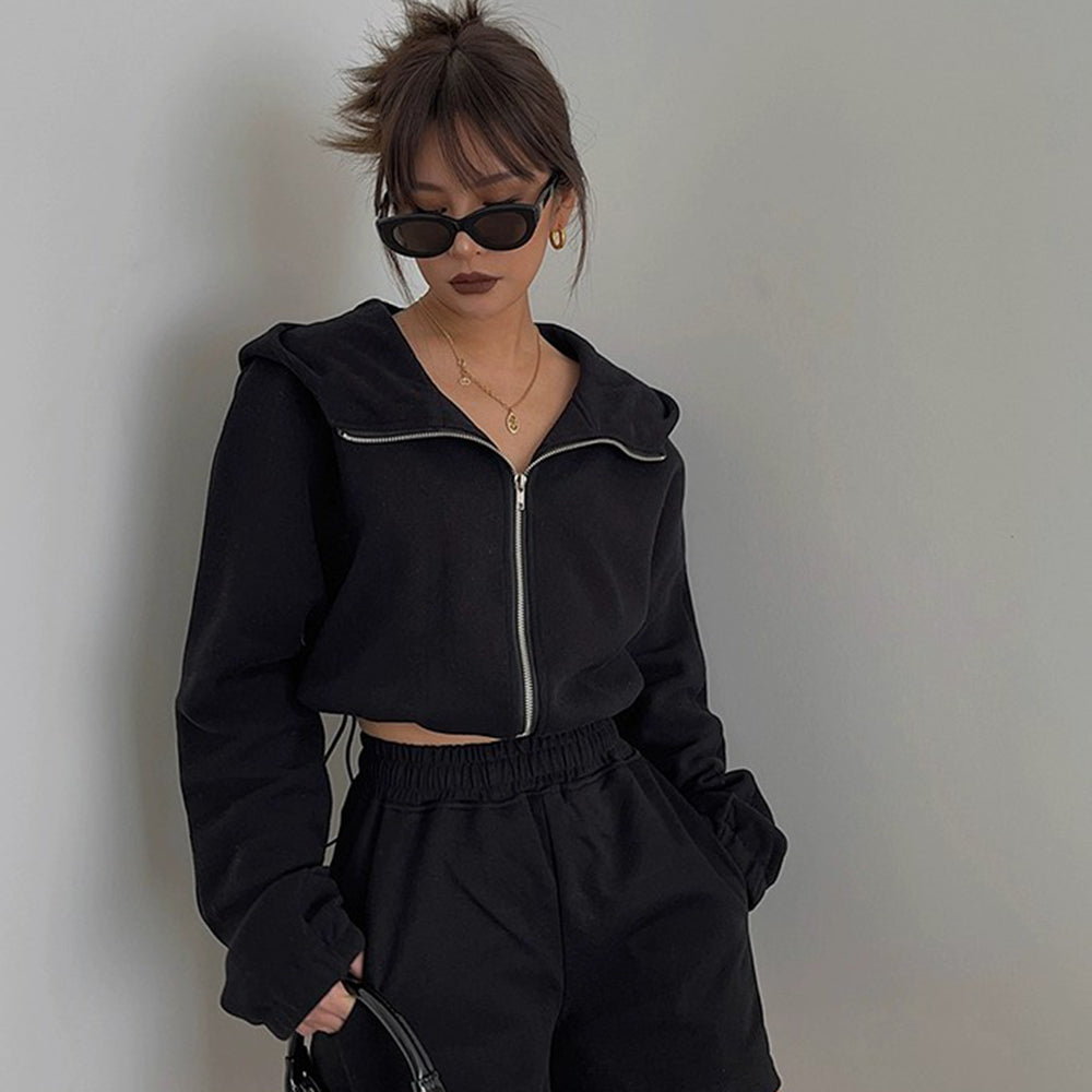 Orro Shop Women's Casual Long Sleeve Hoodie Jacket