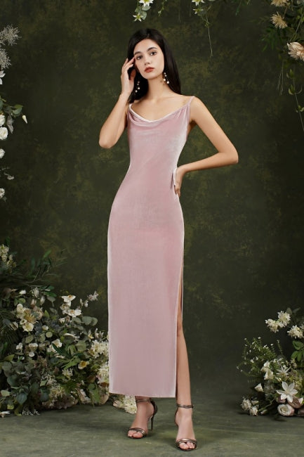 Purple Spaghetti Straps Sleeveless Mermaid Prom Dresses