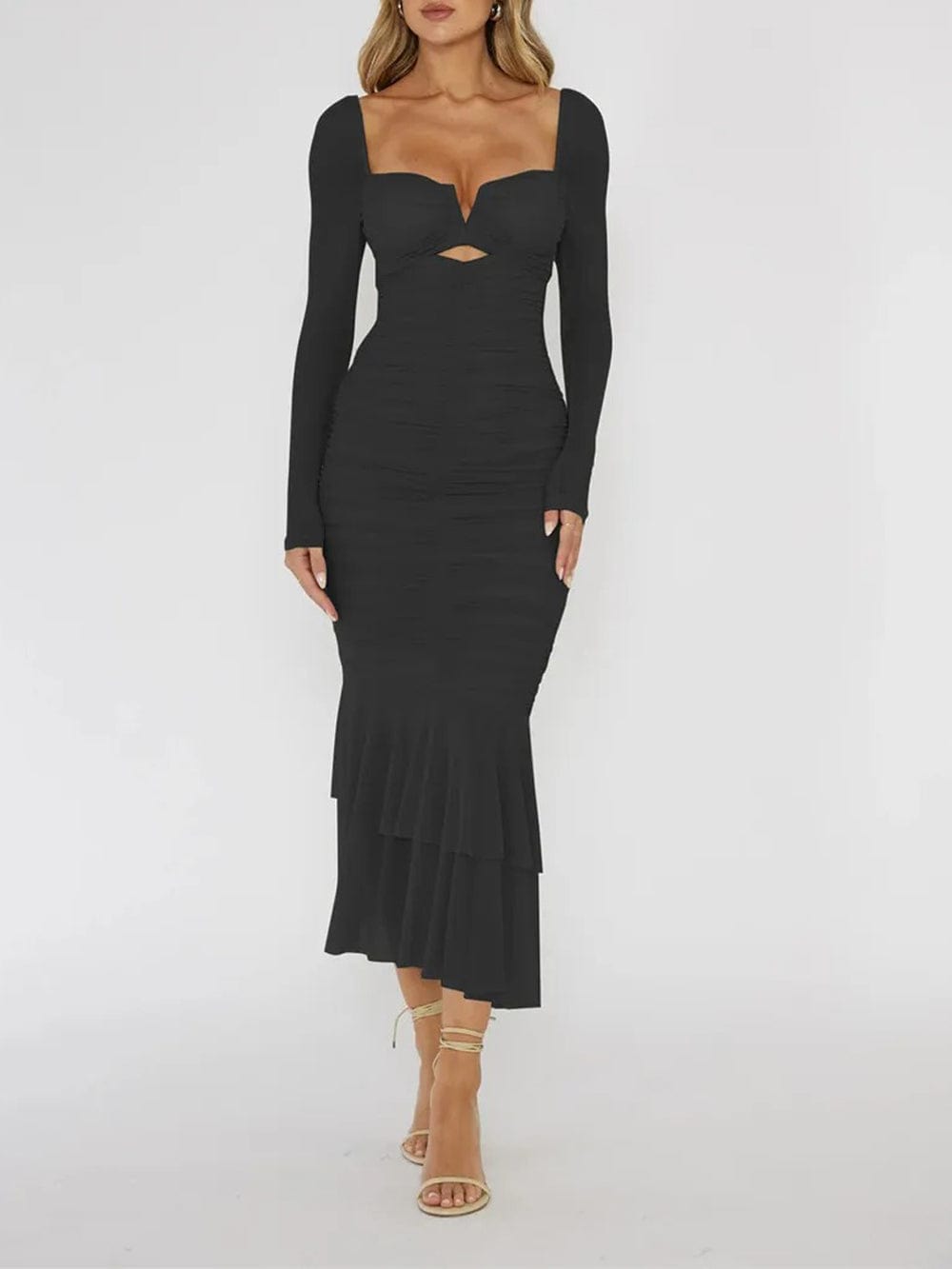 Bodycon Backless Midi - Fashionpara