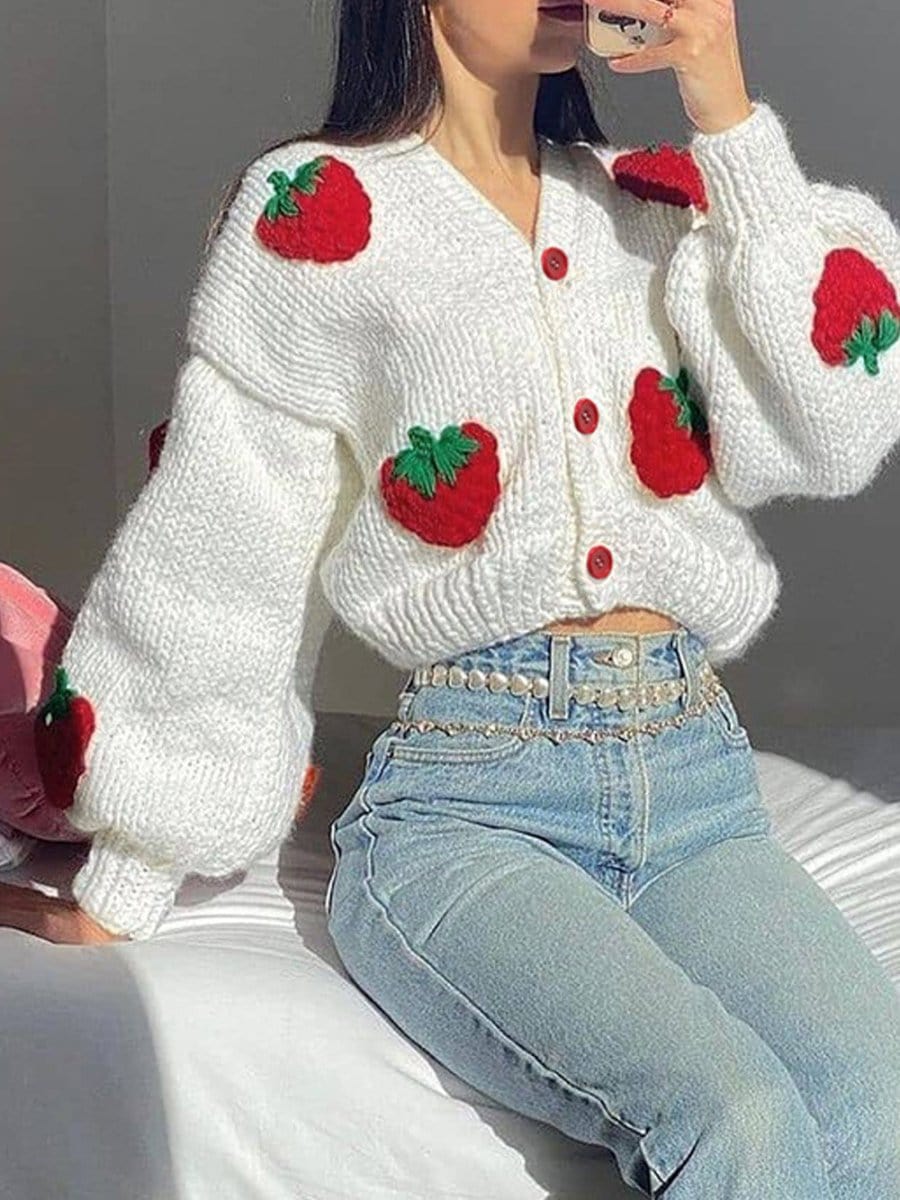 Fashion Pov Classic Breasted Cardigan Sweater for Elegance