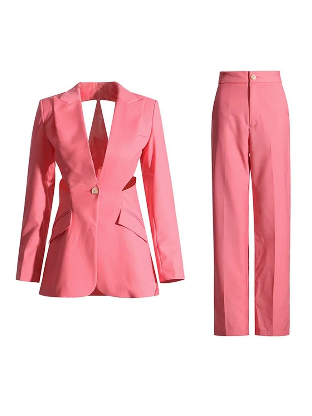 Hollow Out Blazer - Fashionpara