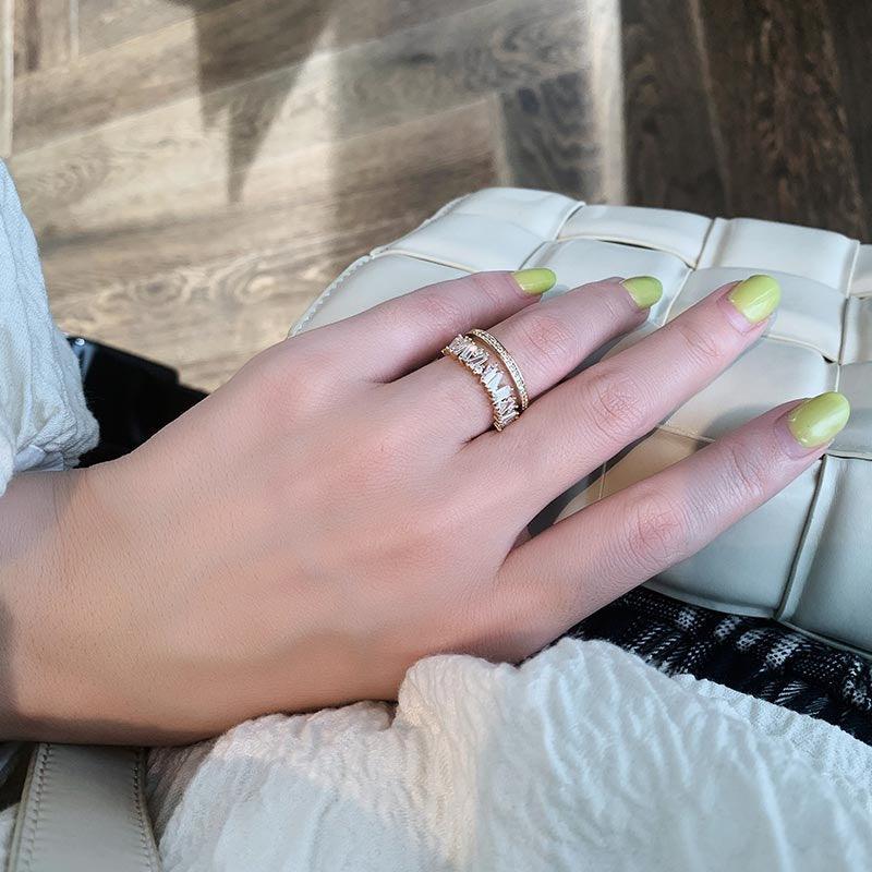 KittenAlarm - Randi Gold Double Opening Ring