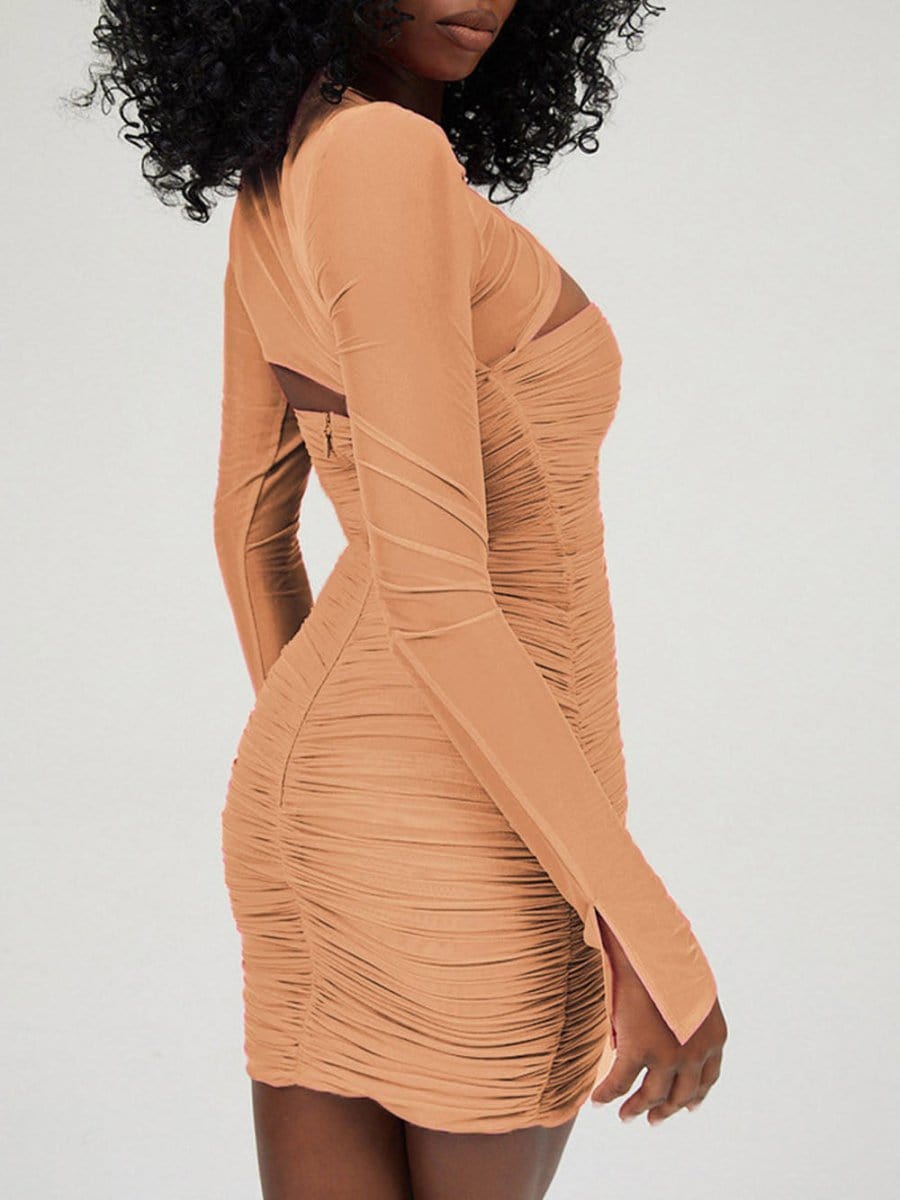 Asymmetrical Mini Dress - Fashionpara