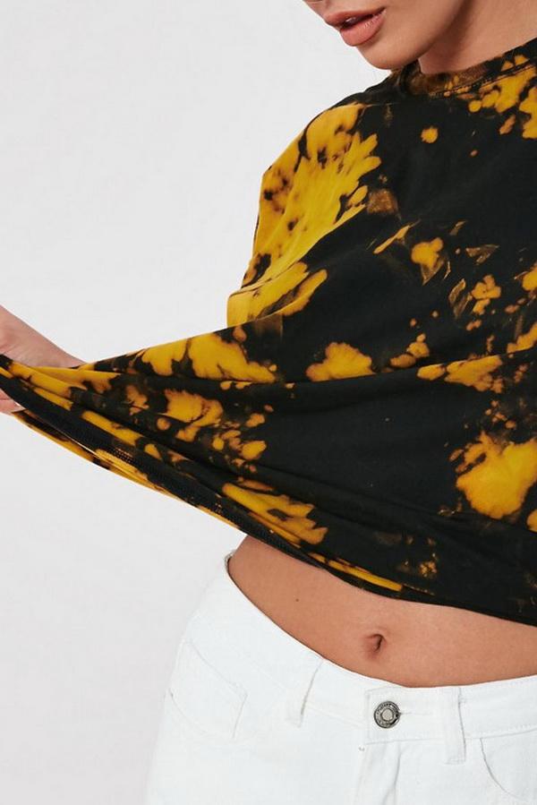 Recreational Printed T-shirt With Round Collar