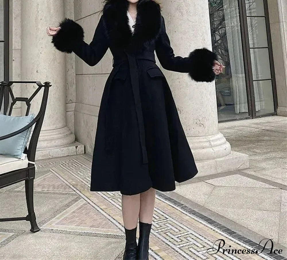 Red Wool Wrapped Waist Coat