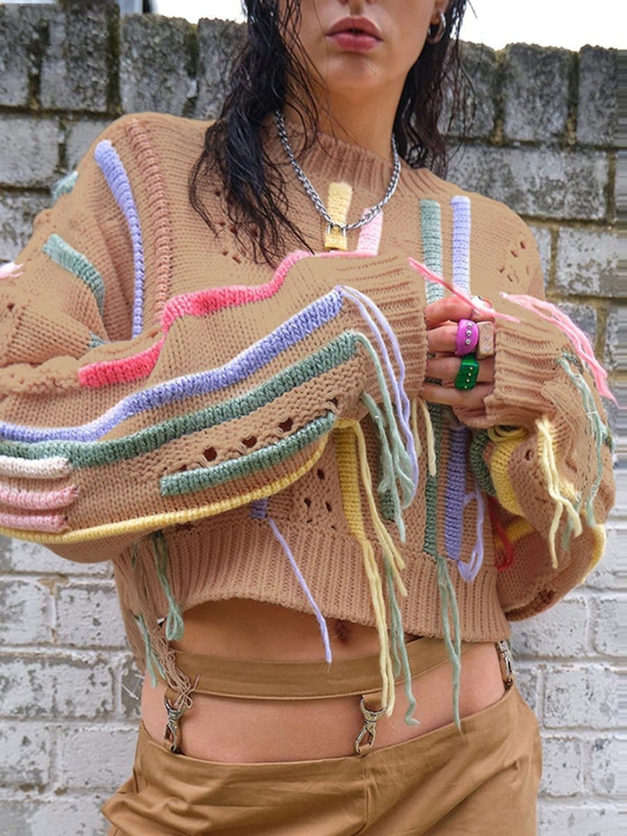 Remi Tassel Knit Sweater - Fashion Pov