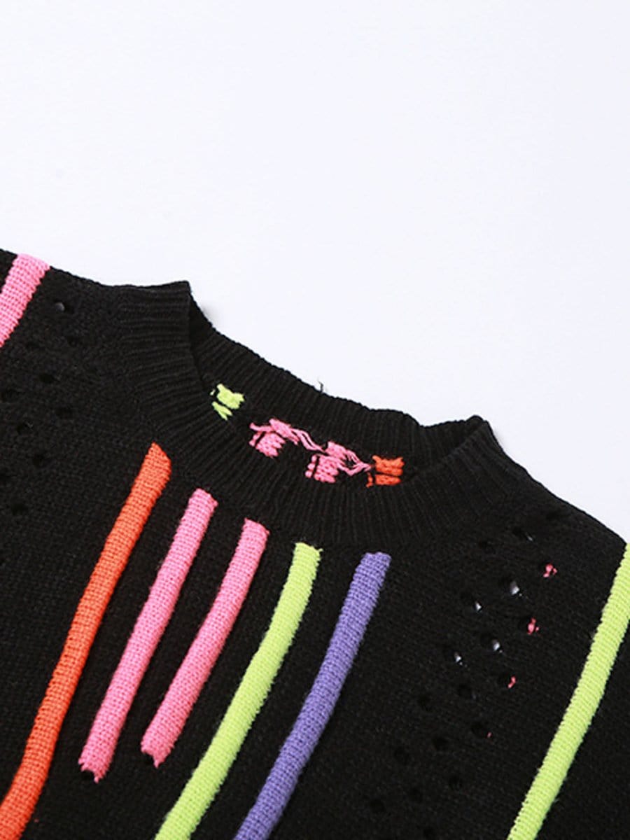 Fashion Pov Elegant Tassel Knit Sweater for Chic Style