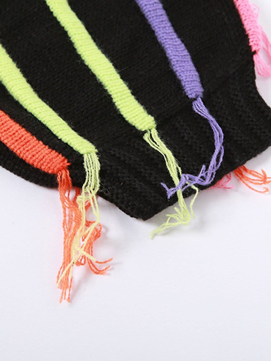 Fashion Pov Elegant Tassel Knit Sweater for Chic Style