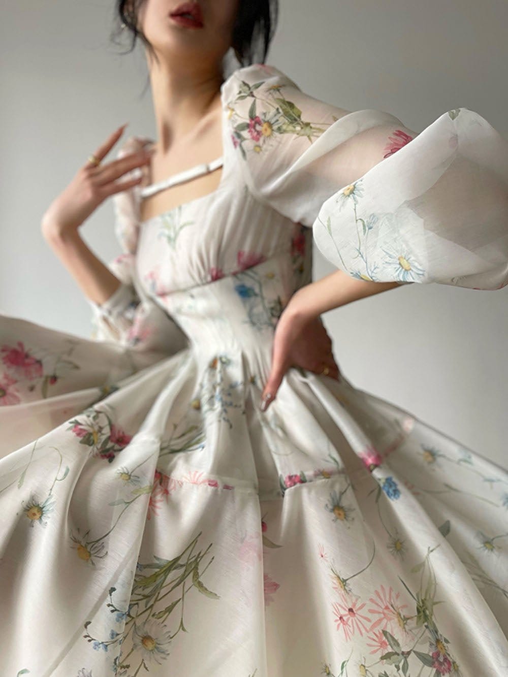 Square Mini Dress - Fashionpara