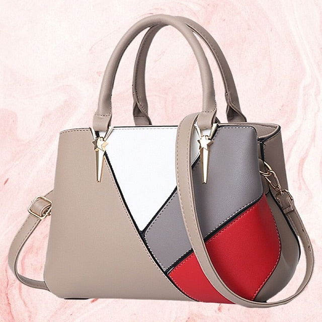 Shoulder Diaper Handbag PU Bag Tote Leather