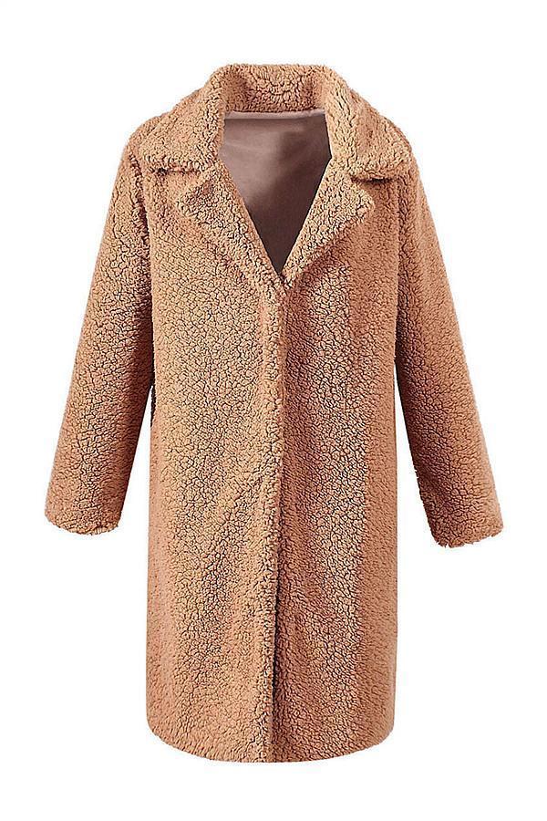 ShoptheCIC Wool Blend 70's Inspired Round Coat for Elegance
