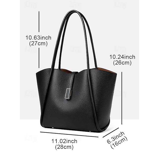 Green Bag Faux Leather Tote