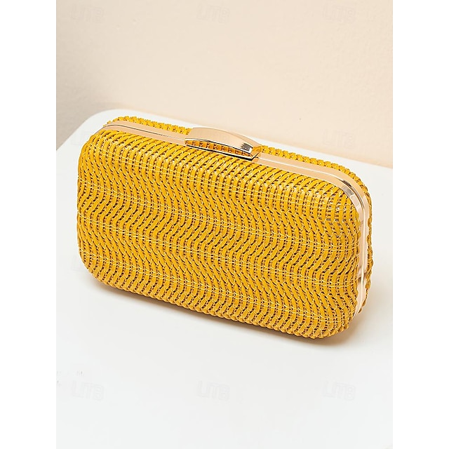 Leather Wristlet Party Evening PU Clutch Bag