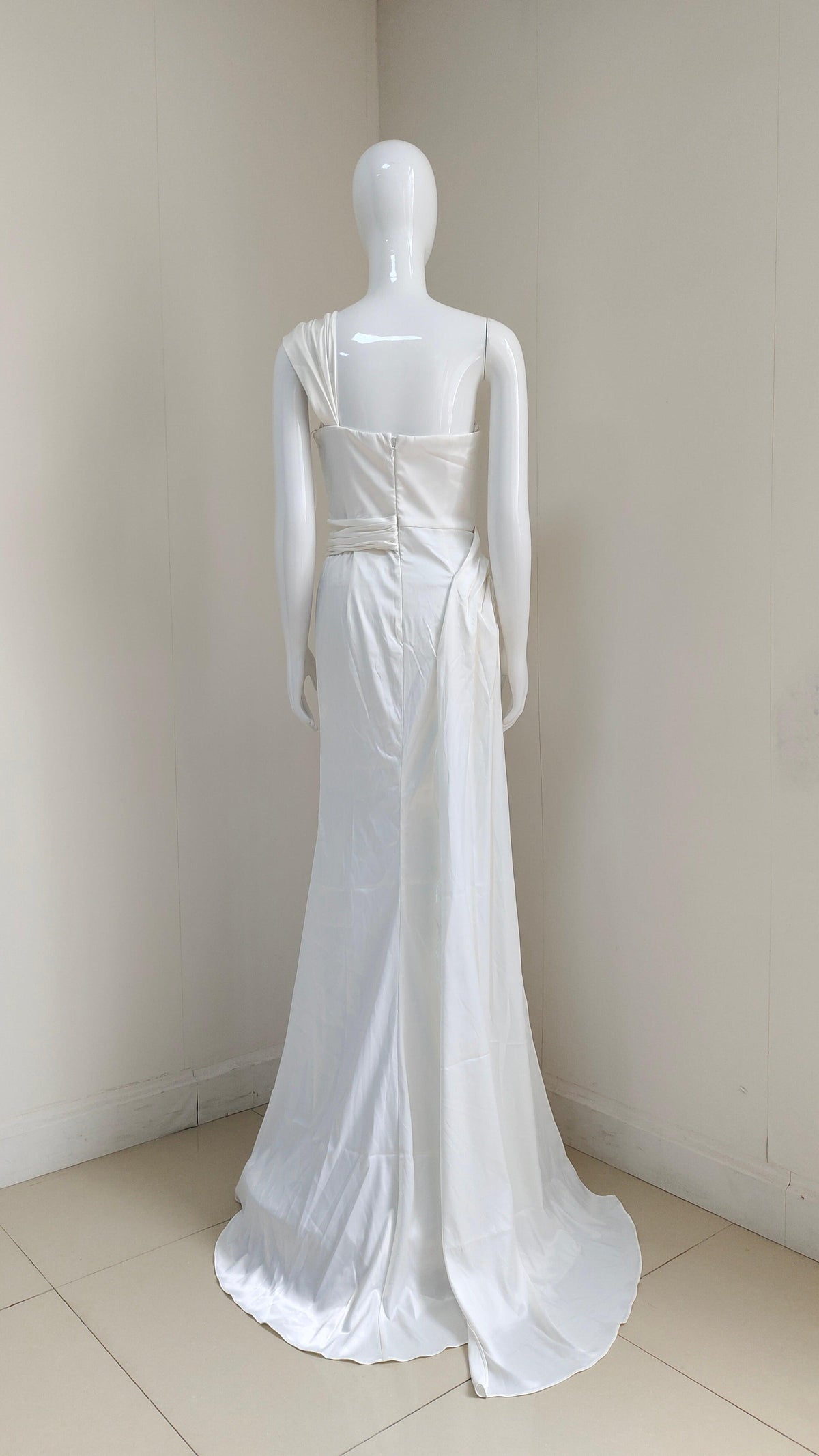 Crystal Embellished Off Shoulder Mermaid Gown