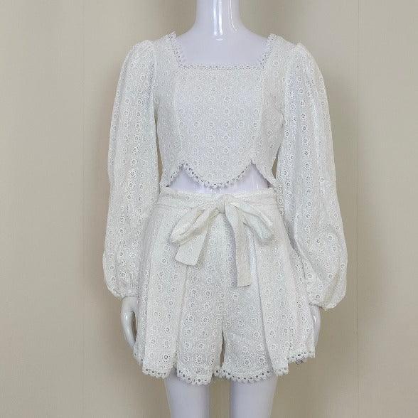 KittenAlarm - Sanchez Eyelet Skirt Set