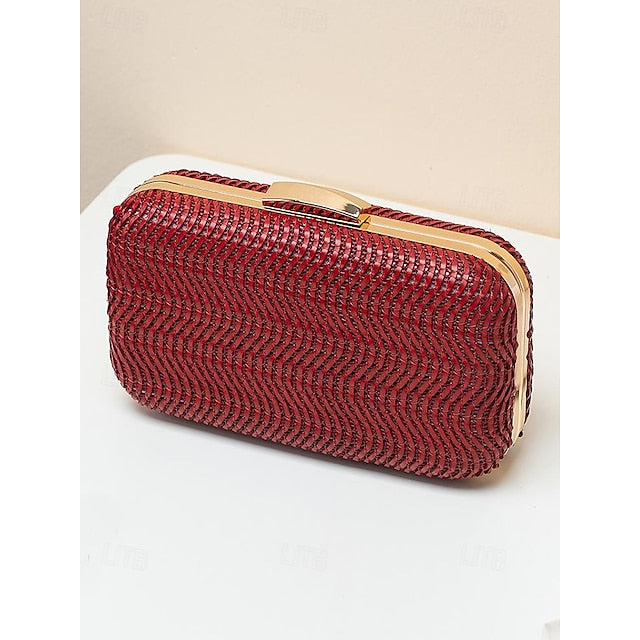 Clutch Bag Wristlet Leather Evening PU Party