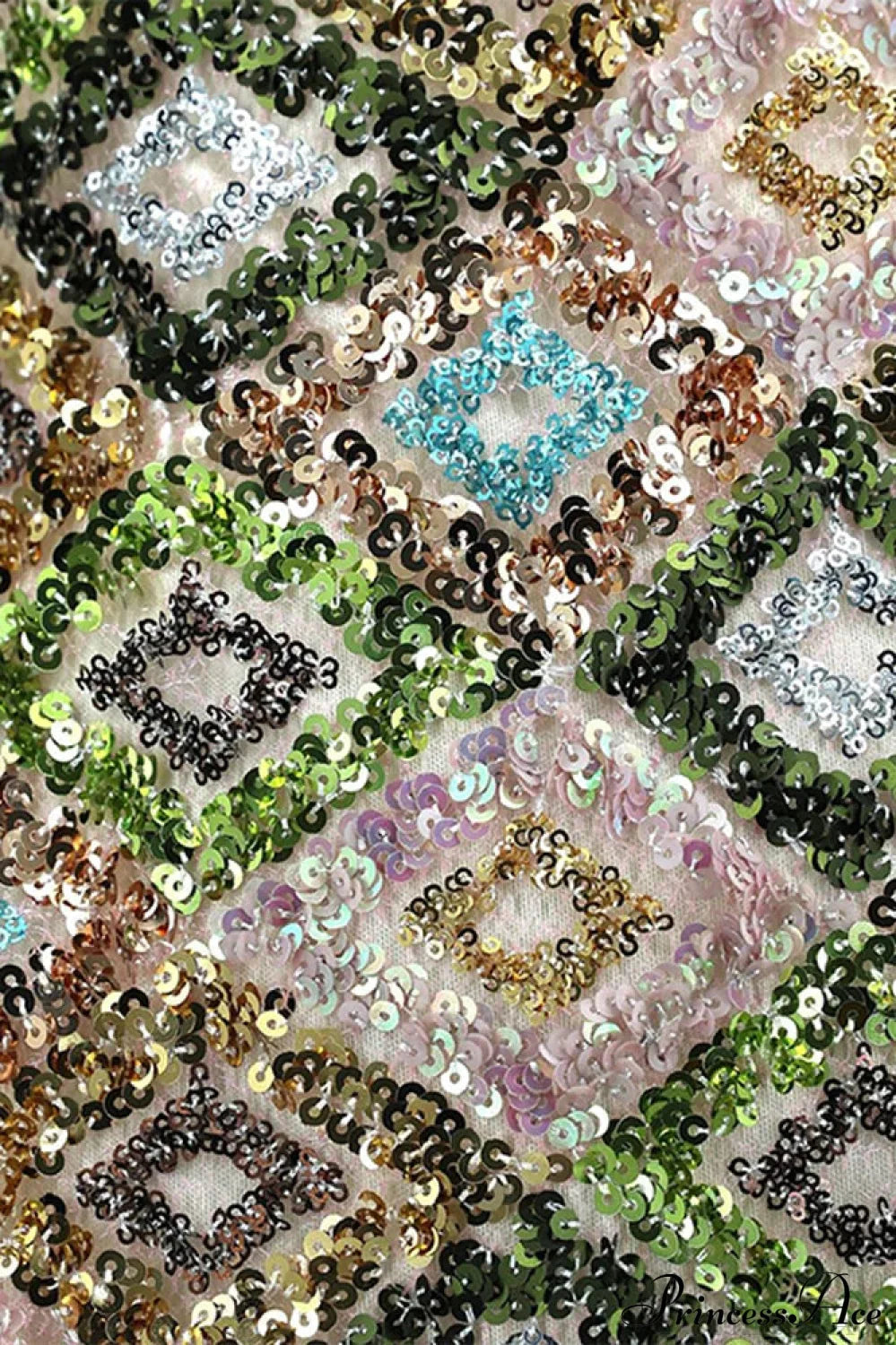 Sequin Halter Mini Floral Dress